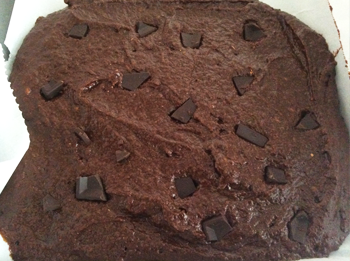 Brownies ready to be baked